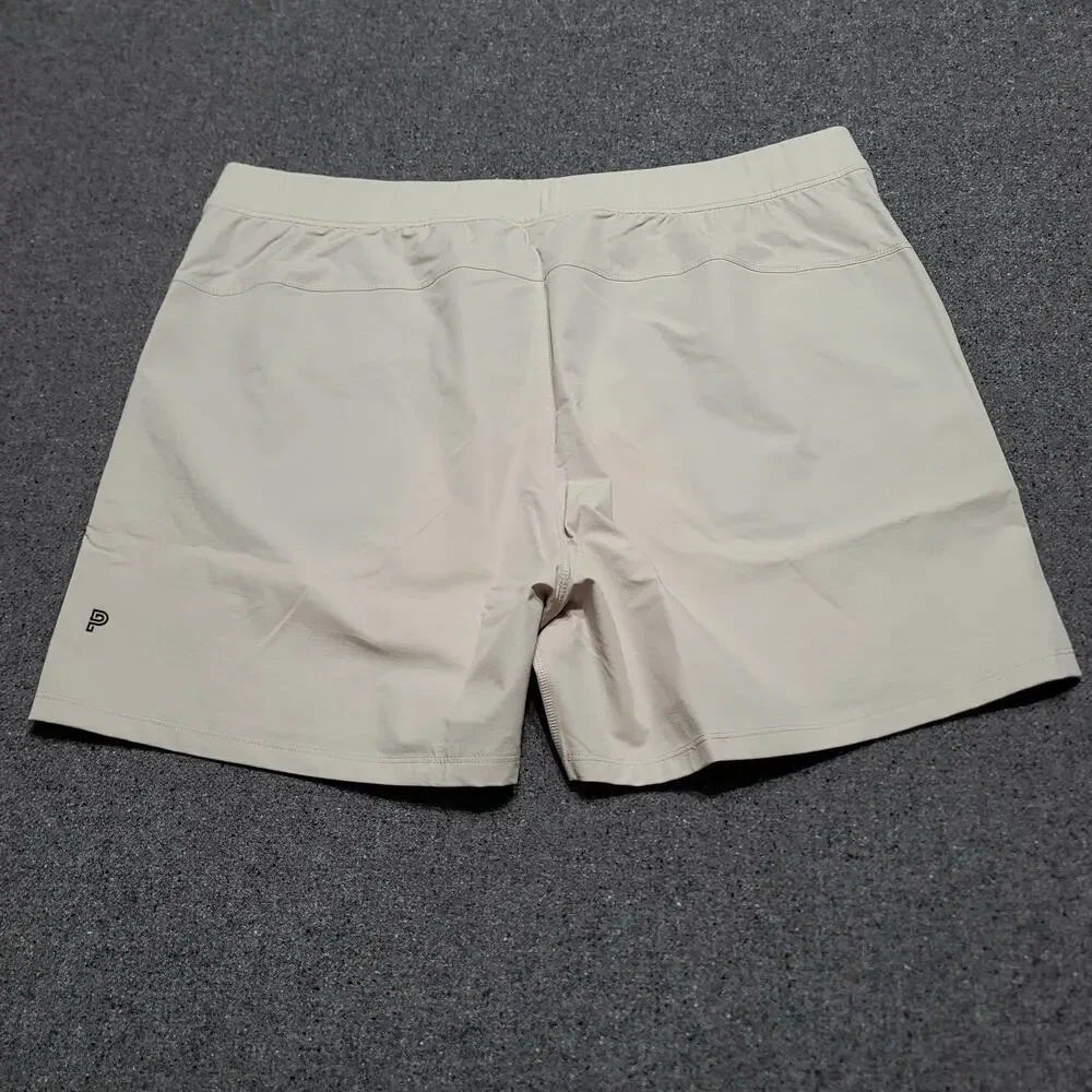 Public Rec Shorts Mens 42 Khaki Flex Casual Performance Stretch Elastic Waist 6